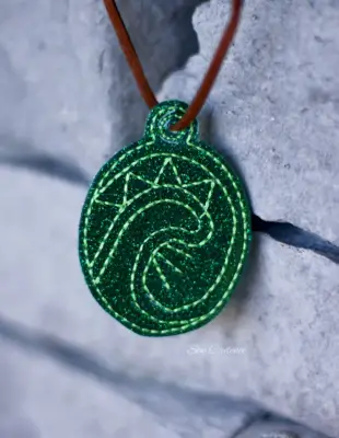 The Heart of Te Fiti Felt Necklace