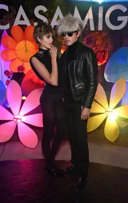 Kaia Gerber and Austin Butler as Edie Sedgwick and Andy Warhol