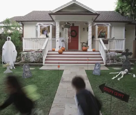 Decorated House Zoom Background