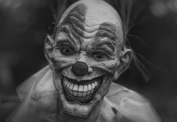Creepy Clown Zoom Background