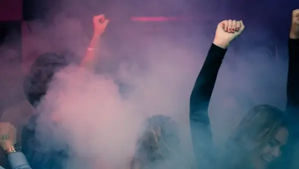 Steamy Party Zoom Background