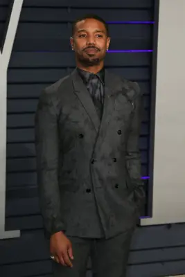 Michael B. Jordan Wears Berluti Suit to the 2019 Vanity Fair Oscar Party