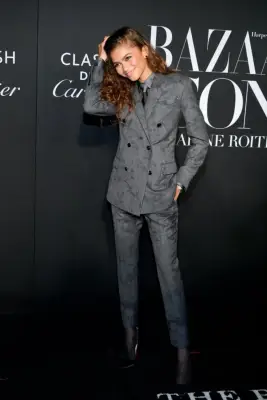 Zendaya Wears Berluti Suit to the 2019 Harper