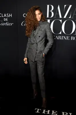 Zendaya Wears Berluti Suit to the 2019 Harper