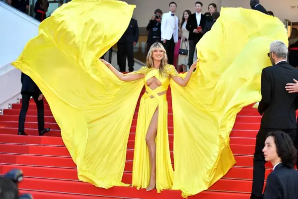 Heidi Klum in Zuhair Murad at the 76th Cannes Film Festival