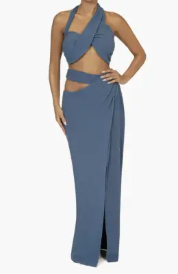 A Crop Top and Skirt Set