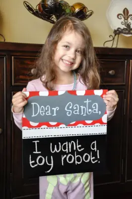 Christmas Photo Props Chalkboard Sign