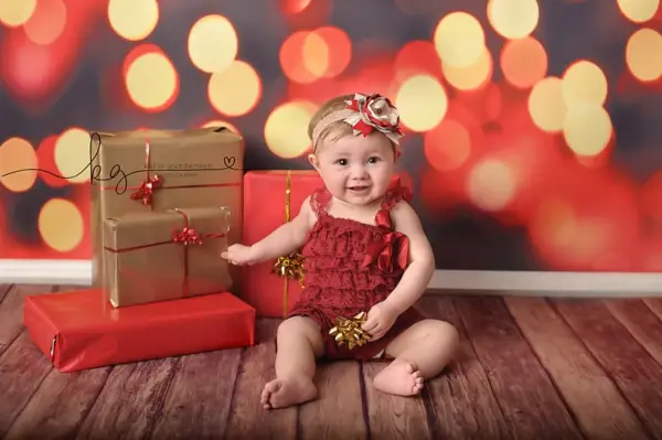 Christmas Lights Backdrop