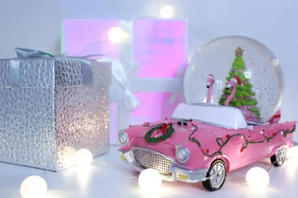 Christmas Zoom Background: Snow Globe