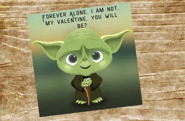 Yoda Cartoon Valentines