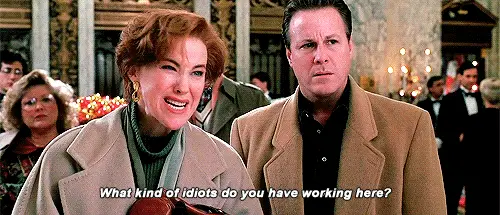 When you’re getting a little too heated at the store after noticing there’s only two registers open and forty people in line.