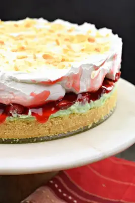 Pistachio Cherry Cheesecake