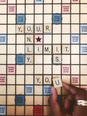 Inspirational Quote Backgrounds: Scrabble Quote