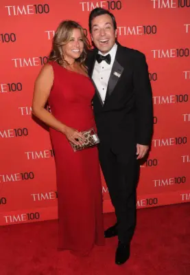 Jimmy Fallon and Nancy Juvonen in April 2013