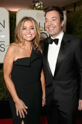 Jimmy Fallon and Nancy Juvonen in January 2017