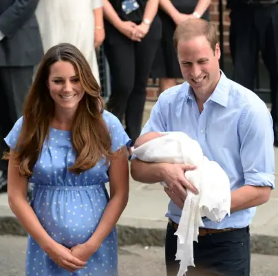 LONDON, UNITED KINGDOM - JULY 23: Catherine, Duchess of Cambridge and Prince William, Duke of Cambridge leave the Lindo Wing of St. Mary