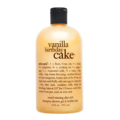 Philosophy Vanilla Birthday Cake Shampoo, Shower Gel & Bubble Bath