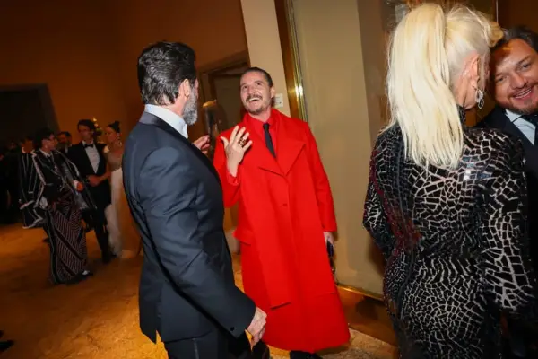 NEW YORK, NEW YORK - MAY 01: Pedro Pascal (C) attends The 2023 Met Gala Celebrating 