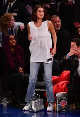 Bella Then Switched Into a White Jersey (You Can Tell Who She Was Rooting For)