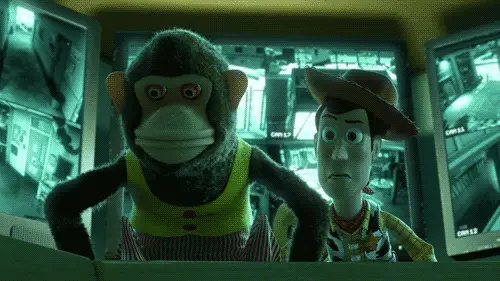 When this monkey all of a sudden looks terrifying.