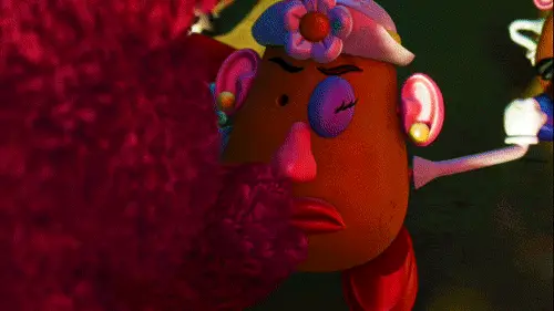 When Lotso puts hands on Mrs. Potato Head and you