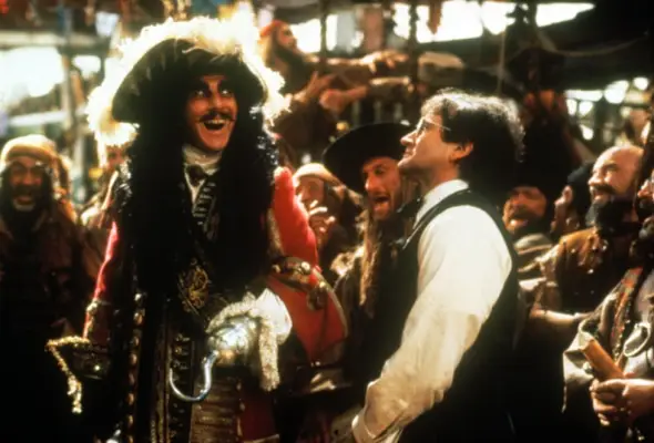 HOOK, Dustin Hoffman, Robin Williams, 1991