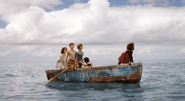 WENDY, from left: Devin France, Gavin Naquin, Gage Naquin, Romyri Ross, Yashua Mack, 2020. Searchlight Pictures / courtesy Everett Collection