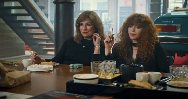 RUSSIAN DOLL, from left: Annie Murphy, Natasha Lyonne, 