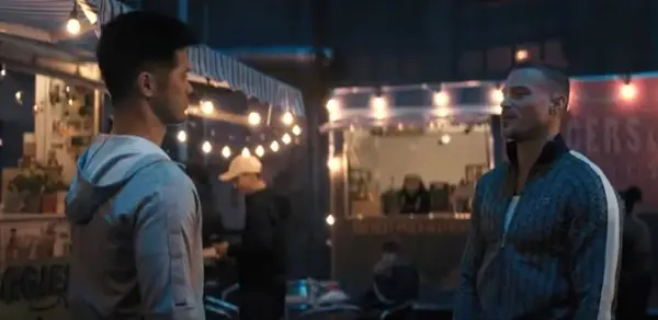 PERFECT ADDICTION, from left: Ross Butler, Matthew Noszka, 2023. Constantin Films / Courtesy Everett Collection