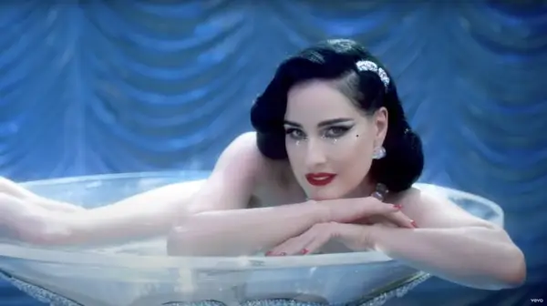 Dita Von Teese in Taylor Swift