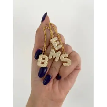 Shop a Bubble-Initial Necklace From Etsy