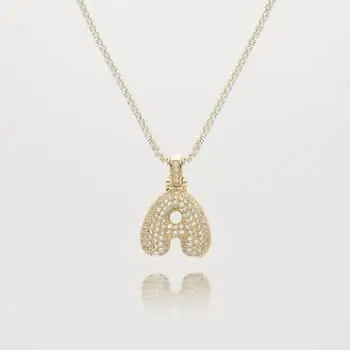 Shop a Bubble-Initial Necklace From Etsy