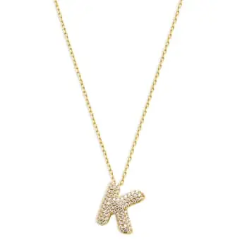 Shop a Bubble-Initial Necklace From BaubleBar