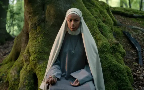 CURSED (L TO R) SHALOM BRUNE-FRANKLIN as SISTER IGRAINE in episode 104 of CURSED Cr. OLLIE UPTON/Netflix 2020
