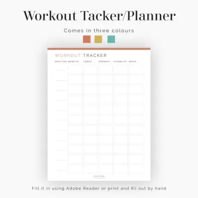 Workout Tracker/Planner