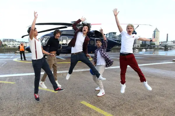 One Direction Celebrating the Release of 