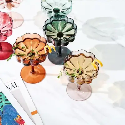 Colorful Glass Coupes
