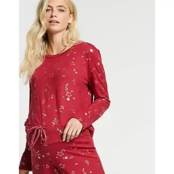 Old Navy Maternity Striped Waffle-Knit Pajama Set