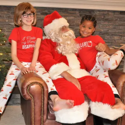 Kid Sizes of the Matching Home Alone Family Pajamas