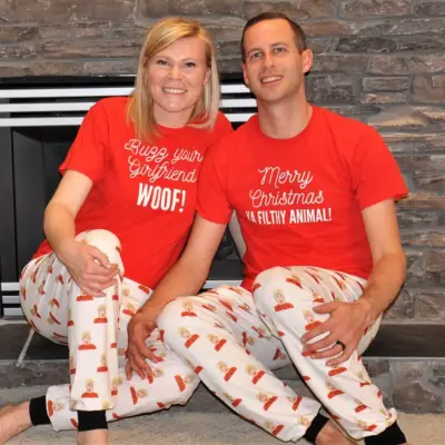 Adult Sizes of the Matching Home Alone Family Pajamas