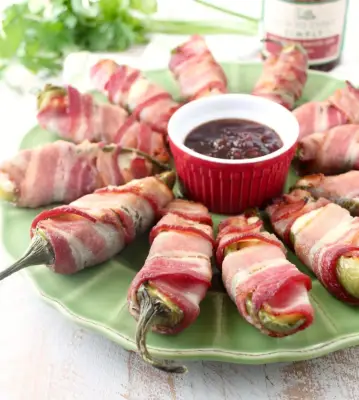 Bacon, Jam, and Triple Crème Jalapeño Poppers