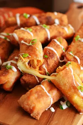 Buffalo Chicken Mozzarella Logs