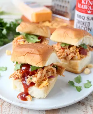 BBQ Chicken Salad Sliders