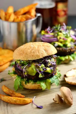 Umami Bomb Mushroom Burgers