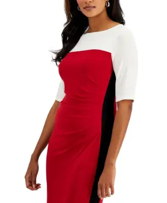 A Multicolor Dress: Kasper Colorblocked Sheath Dress