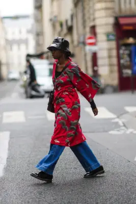 Bucket Hat, Kimono, Swingy Jeans, and Doc Martens Low-Tops