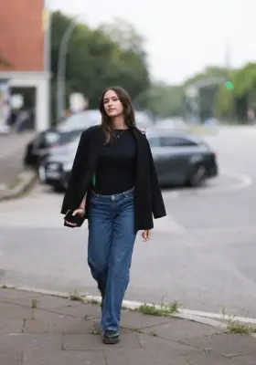 Jeans, Blazer, and Doc Martens Shoes