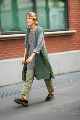 Boho Knitwear With Doc Martens Mary Jane Shoes