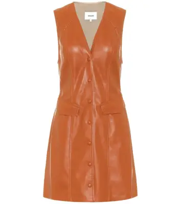 Nanushka Menphi Faux-Leather Dress