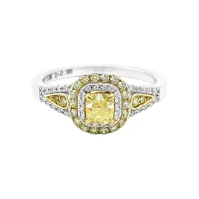 18 Karat Gold Fancy Yellow Diamond Ring